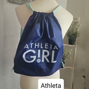 Athleta Girl Blue & Green Drawstring Backpack